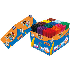 Kleurstiften BicKids visa  fijn assorti schoolbox Ã  288 stuks