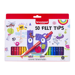 Viltstift Bruynzeel Kids set Ã  50 kleuren