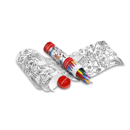 Caran d'ache Viltstift Caran d'ache Swisscolor met poster koker à 10 kleuren