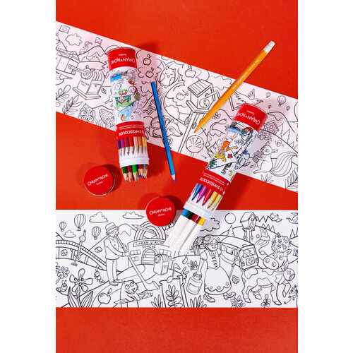 Caran d'ache Viltstift Caran d'ache Swisscolor met poster koker à 10 kleuren