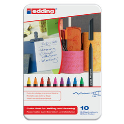Fineliner edding 1200 fijn assorti blik Ã  10 stuks