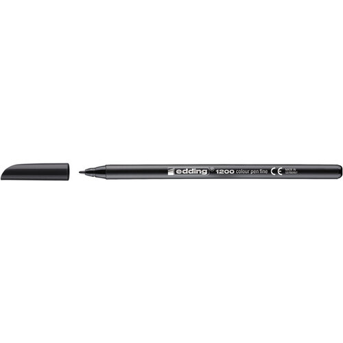edding Fineliner edding 1200 001 fijn zwart blister à 3 stuks
