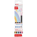 edding Fineliner edding 1200 fijn glitter pastel assorti set à 4 stuks