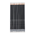 Bruynzeel Crayon graphite graphite Bruynzeel Teens HB avec embout gomme set 12 duretés gris