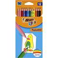 Bickids Kleurpotloden BicKids Tropicolors assorti blister à 12 stuks