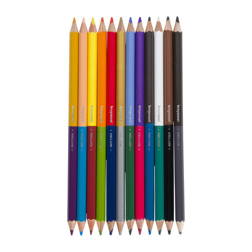 Bruynzeel Kleurpotlood Bruynzeel Kids Twin Point blister à 12 stuks assorti