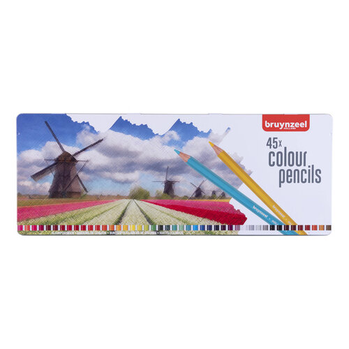 Bruynzeel Crayon de couleur Bruynzeel Holland set 45 pièces assorti