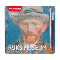 Kleurpotloden Bruynzeel aquarel  Van Gogh blik Ã  24 stuks assorti