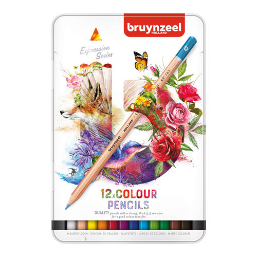 Bruynzeel Crayon de couleur Bruynzeel Expression Colour boîte 12 pièces assorti