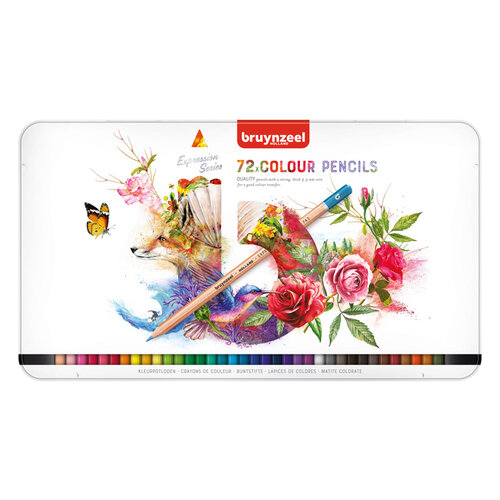 Bruynzeel Crayon de couleur Bruynzeel Expression set 72 pièces assorti