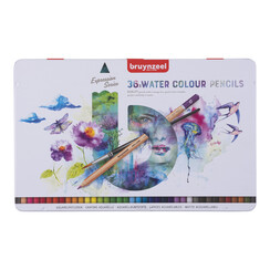 Crayon aquarelle Bruynzeel Expression set 36 pièces assorti