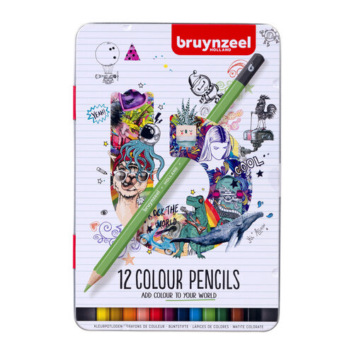 Bruynzeel Kleurpotlood Bruynzeel set à 12 stuks assorti
