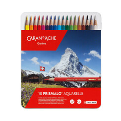 Crayon de couleur Caran d’Ache Prismalo boîte 18 pièces assorti