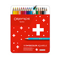 Caran d'ache Kleurpotloden Caran d'Ache Swisscolor aquarel 18 stuks assorti