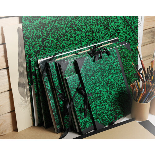 Canson Dossier à dessin Canson Studio 370x520mm élastique vert