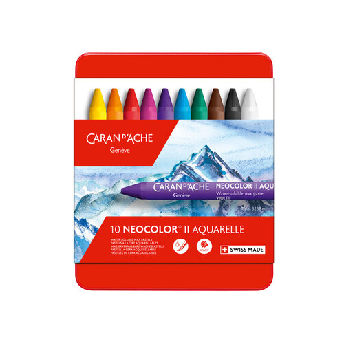 Caran d'ache Waskrijt Caran d'Ache neocolor-II 10 stuks assorti