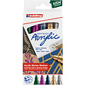 edding Acrylmarker edding e-5100 medium metallic assorti set à 5 stuks