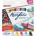 edding Acrylmarker edding e-5400 3D double liner medium basis assorti set à 5 stuks