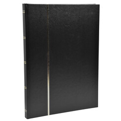 Postzegelalbum Exacompta 22.5x30.5cm 48 zwarte pagina's zwart