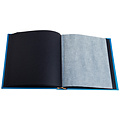 Exacompta Album photo Exacompta 29x32cm 60 pages noires Néo Déco bleu