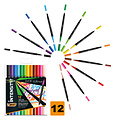 Bic Feutre de coloriage BIC Intensity Dual-tip étui 12 couleurs