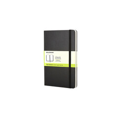 Carnet de notes Moleskine Pocket 90x140mm uni rigide noir
