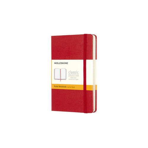 Moleskine Carnet de notes Moleskine Pocket 90x140mm ligné rigide rouge