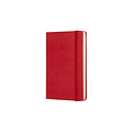 Moleskine Notitieboek Moleskine pocket 90x140mm lijn hard cover rood