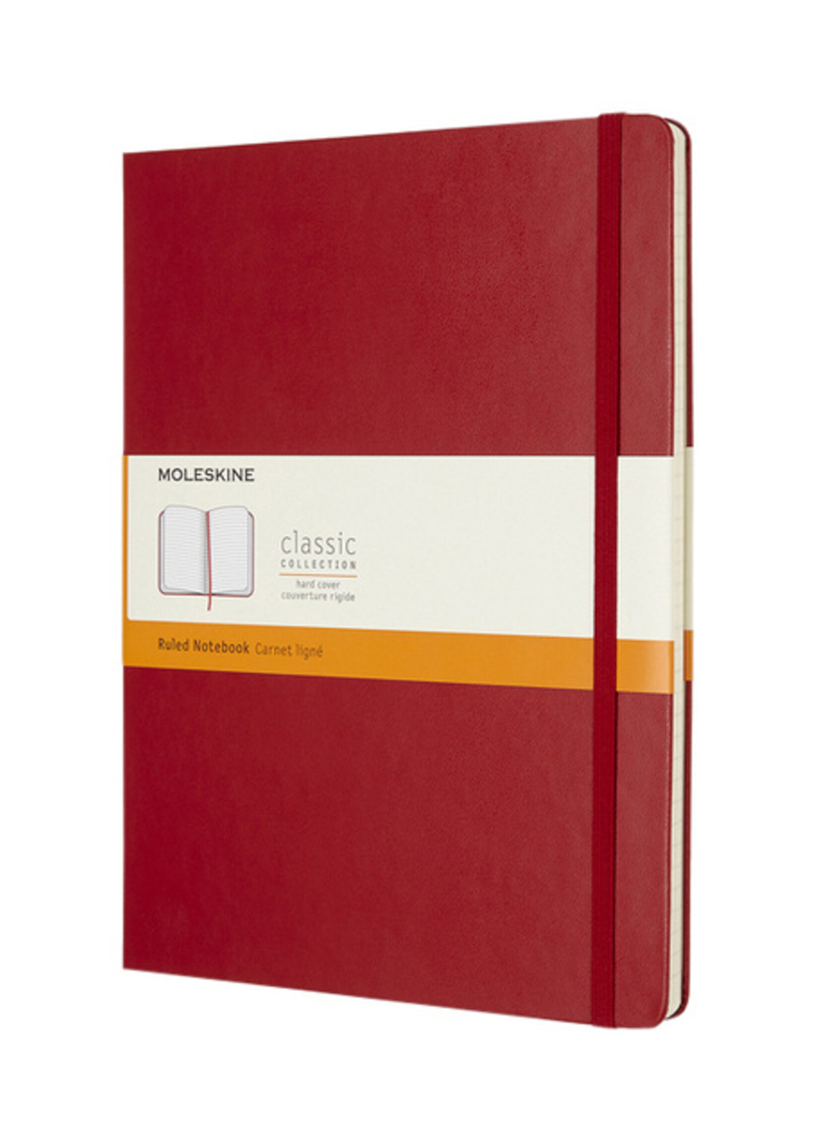 Moleskine Notitieboek Moleskine XL 190x250mm lijn hard cover scarlet red