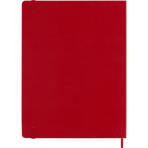 Moleskine Carnet de notes Moleskine XL 190x250mm uni rigide rouge écarlate