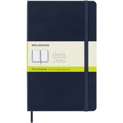 Carnet de notes Moleskine L 130x210mm uni rigide bleu saphir