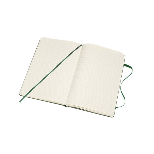 Moleskine Carnet de notes Moleskine XL 130x210mm ligné rigide vert myrte