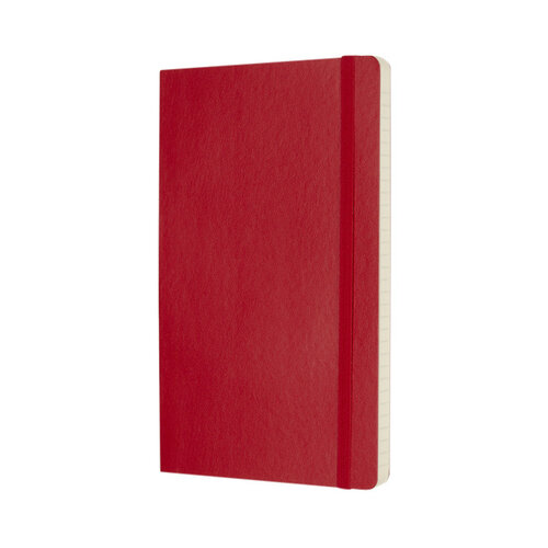 Moleskine Carnet de notes Moleskine L 130x210mm ligné Soft rouge écarlate