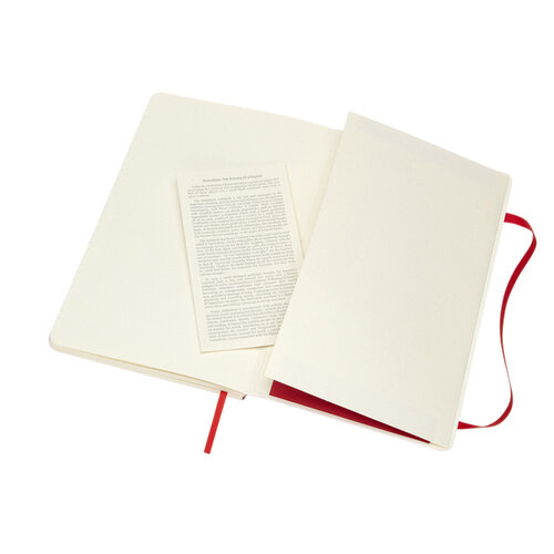 Moleskine Carnet de notes Moleskine L 130x210mm ligné Soft rouge écarlate