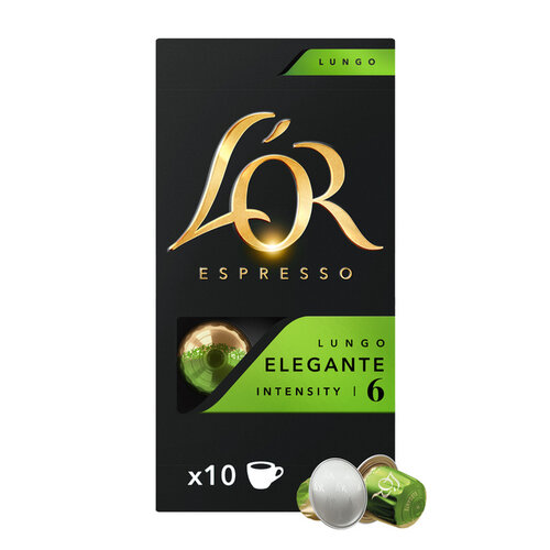L'or Koffiecups L'Or espresso Lungo Elegante 10 stuks