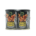 NoyNuts Pinda's NoyNuts gesuikerd en gebrand met amandelen blik 135 gram