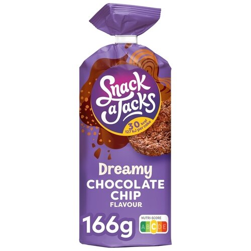 Snack-a-Jacks Galette de riz Snack-a-Jacks Chocolate chip paquet 166g