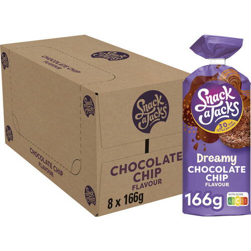 Snack-a-Jacks Galette de riz Snack-a-Jacks Chocolate chip paquet 166g