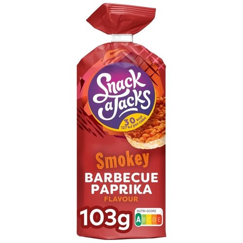 Snack-a-Jacks Galette de riz Snack-a-Jacks BBQ Paprika paquet 103g