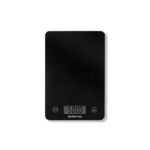 Inventum Keukenweegschaal Inventum tot 5 kilogram zwart