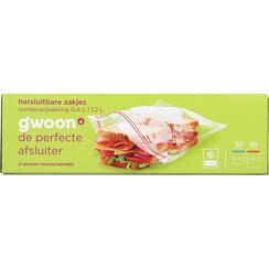 Sachet refermable G'woon 30x 0,4L et 30x 1,2L