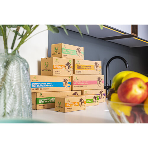 Mr.Green Mind Sac poubelle bio Mr Green Mind 26x29cm 2-3L Distributeur 250 pièces