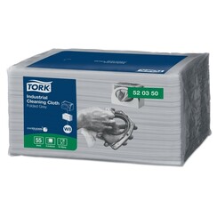 Reinigingsdoek Tork W8 Premium Industrial 1-laags 55 vel grijs 520350
