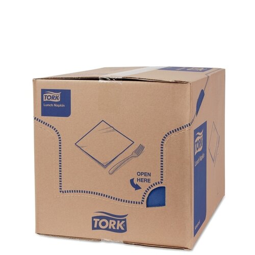 Tork Lunchservet Tork Advanced 1/8 vouw 2-laags 328x325mm 200 vel donkerblauw 477421