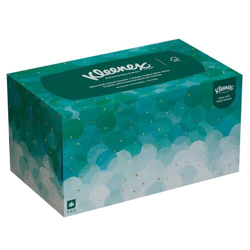 Kleenex Essuie-mains Kleenex Ultra Pop-up Box 6008 1 épaisseur 226x254mm 70 feuilles blanc