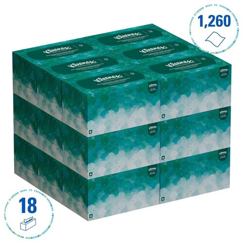 Kleenex Essuie-mains Kleenex Ultra Pop-up Box 6008 1 épaisseur 226x254mm 70 feuilles blanc
