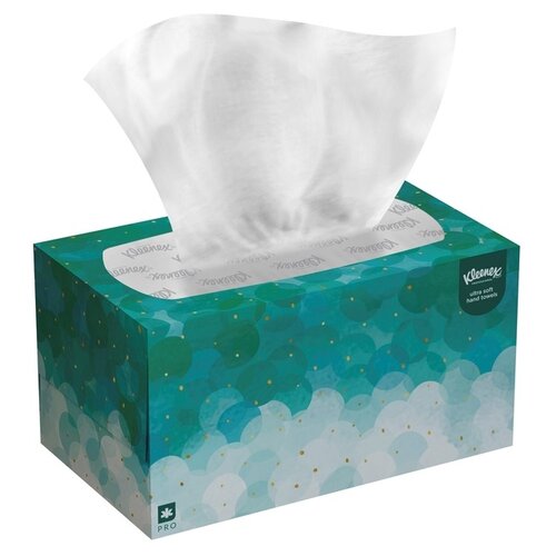 Kleenex Essuie-mains Kleenex Ultra Pop-up Box 6008 1 épaisseur 226x254mm 70 feuilles blanc