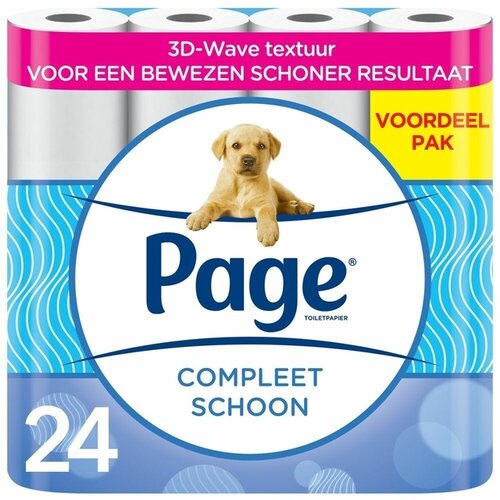 Page Toiletpapier Page Compleet Schoon 2-laags 140vel 24 rol wit