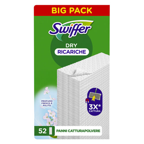 Swiffer Lingette sol Swiffer sec recharge 52 pièces