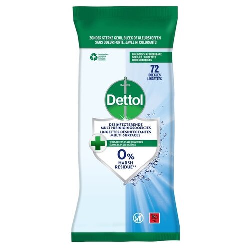 DETTOL Reinigingsdoekjes Dettol antibacterieël Cleanser 72stuks